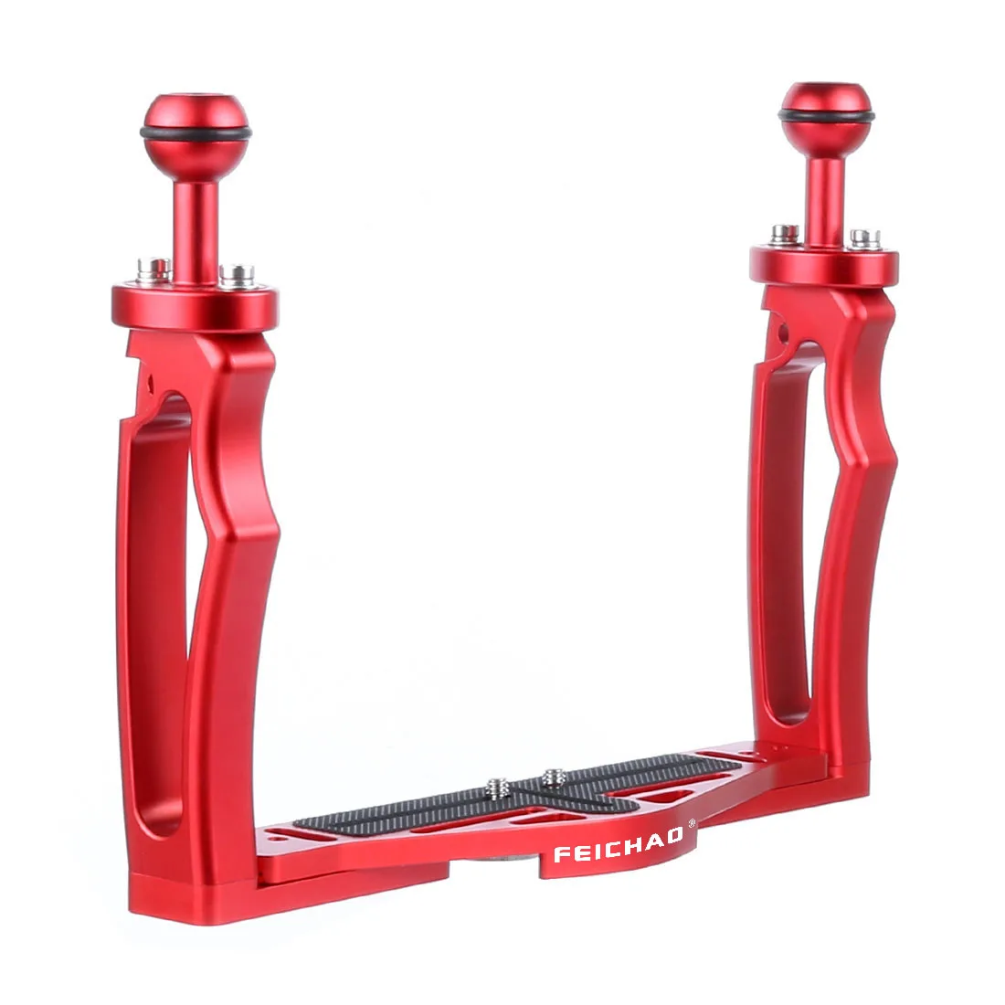 FEICHAO Dual Handle Aluminium Tray Stabilizer Rig for Underwater Camera Housing Case Diving Tray Mount for GoPro13 Action Camera