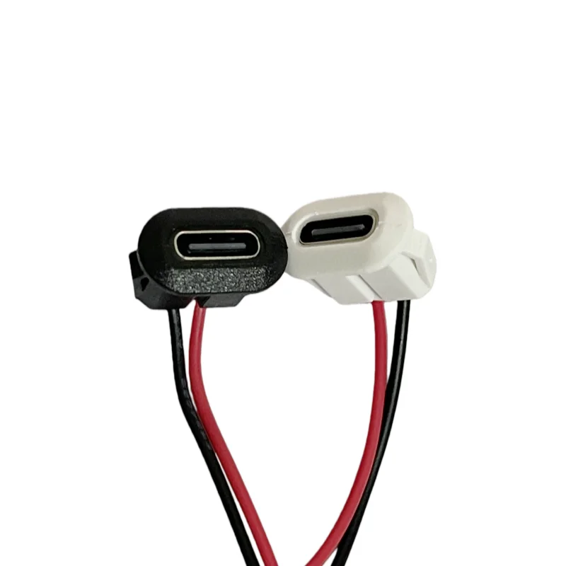 Pack of USB-C Female Connectors with Card Buckle