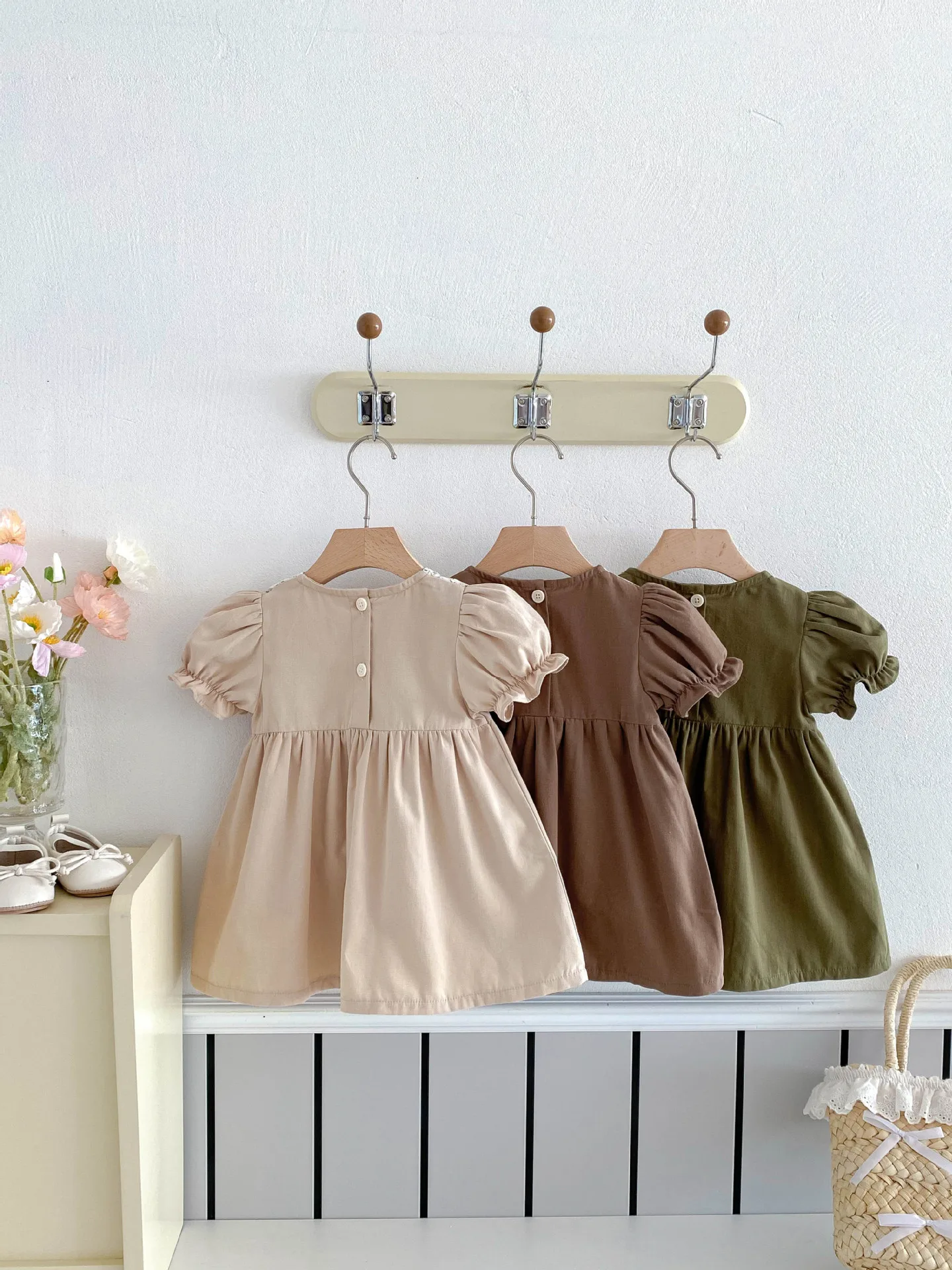 Cotton Girls Floral Dress for Summer