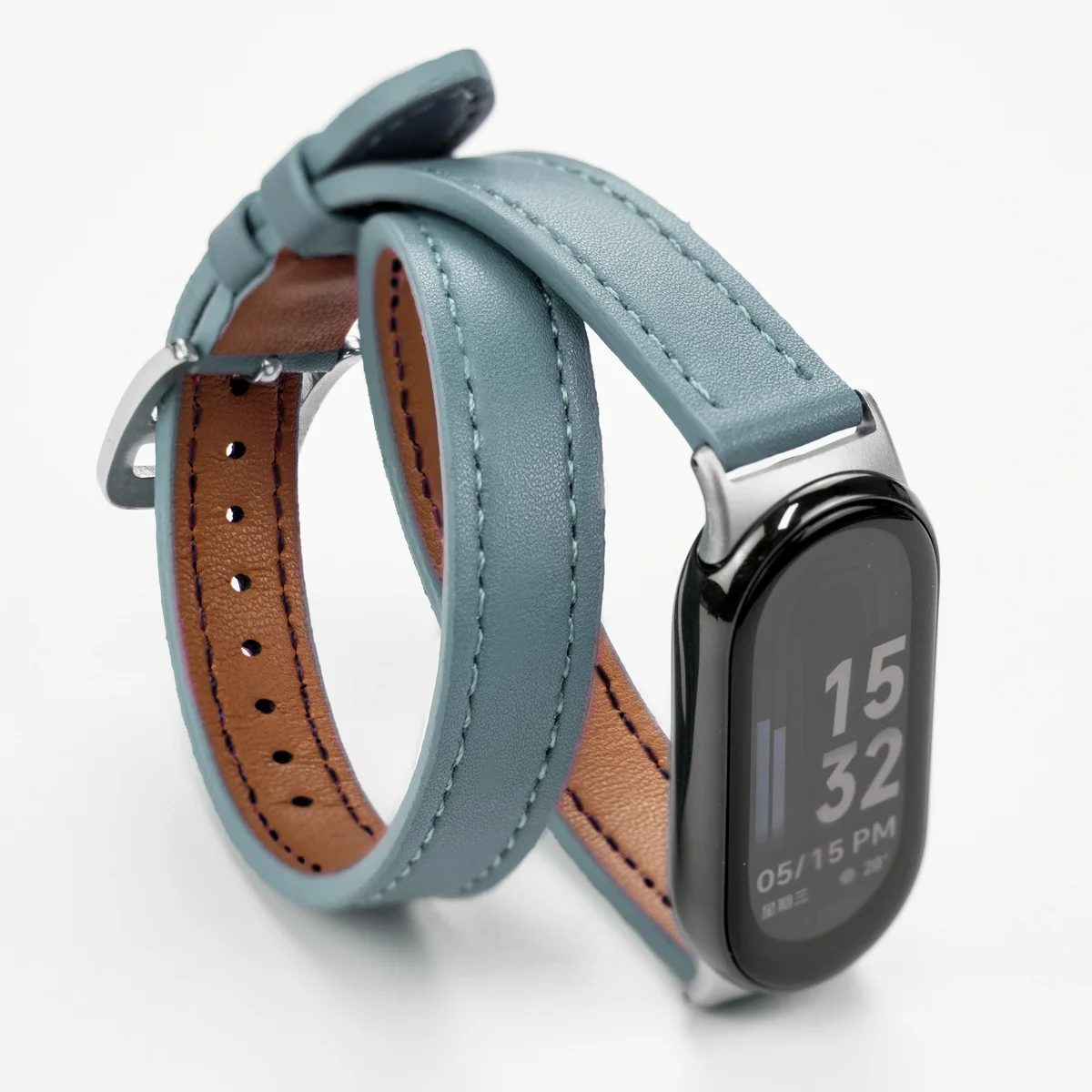 Premium Leather Strap for Mi Band Sports Bracelet - Stylish Replacement Wristband