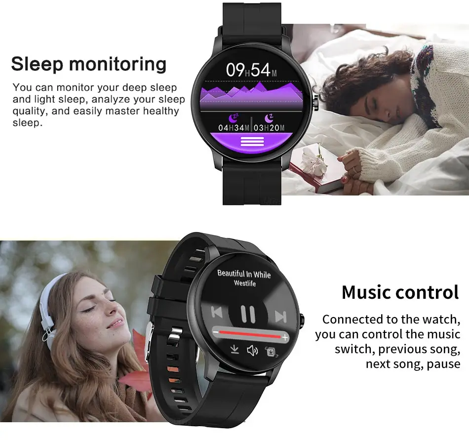 LIGE Smart Watch Men Bluetooth Call Bracelet Blood Pressure Monitor Clock Fitness Tracker Sports Watches Men's Smartwatch Women