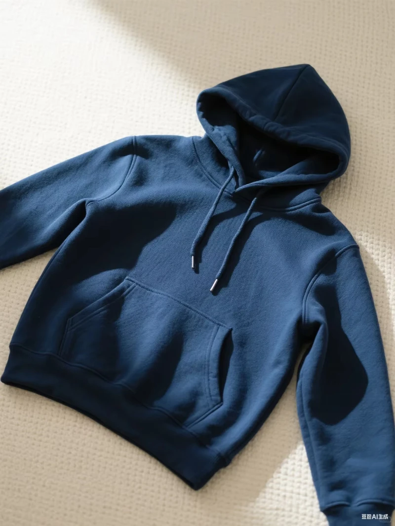 Cotton Hooded Sweatshirt - Casual Cotton Hoodie | Solid Color Fashion Fit Pullover