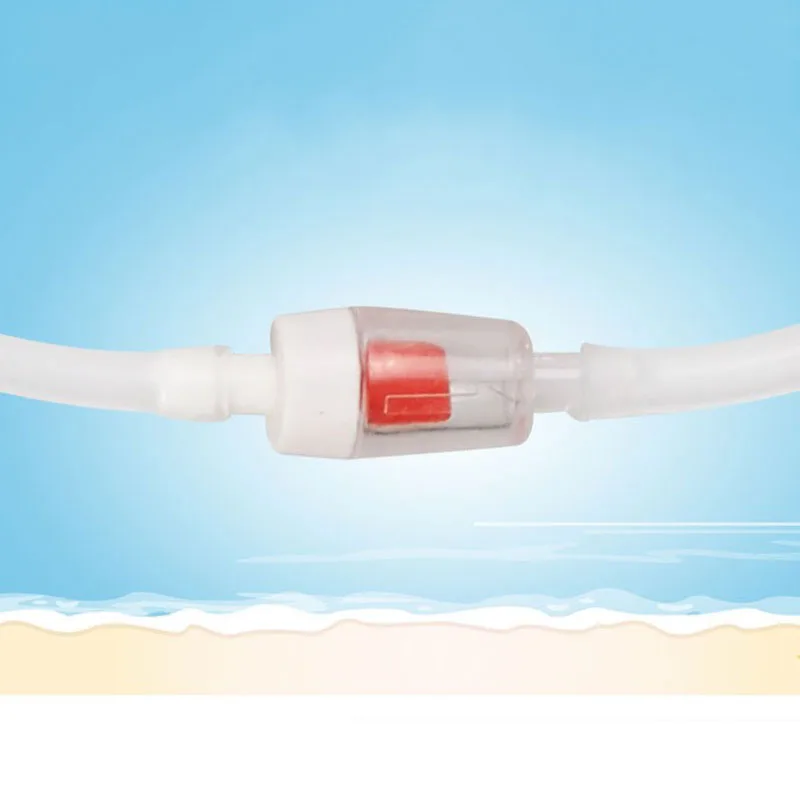 5pcs Aquarium Air Pump Check Valve Fish Tank One Way Non-Return Check Valve Aquarium Co2 System Air Pump