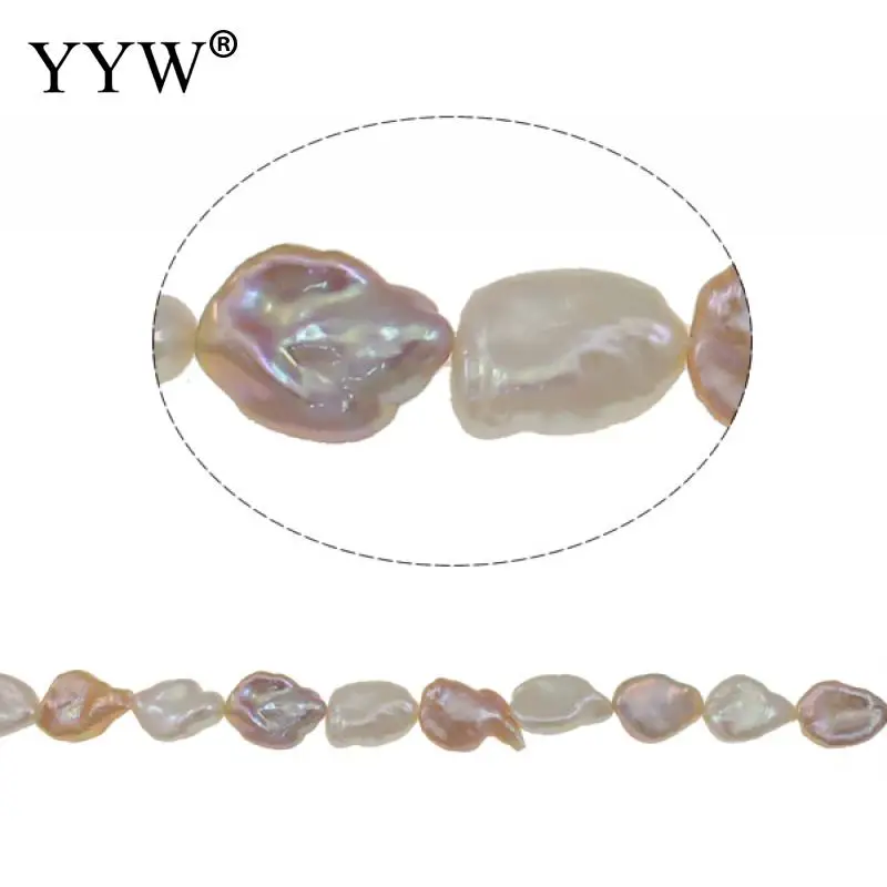 

Keshi Cultured Freshwater Pearl Beads natural mixed colors Grade AAA 13-15mm Approx 15.7 Inch Jewelry Making DIY Accessories