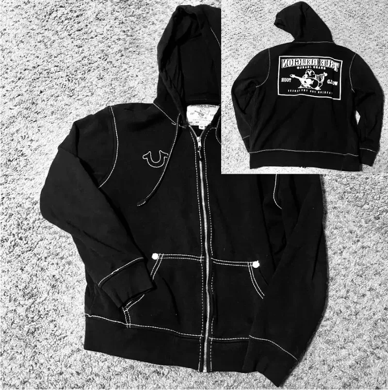 Sweat à capuche américain Y2K 1