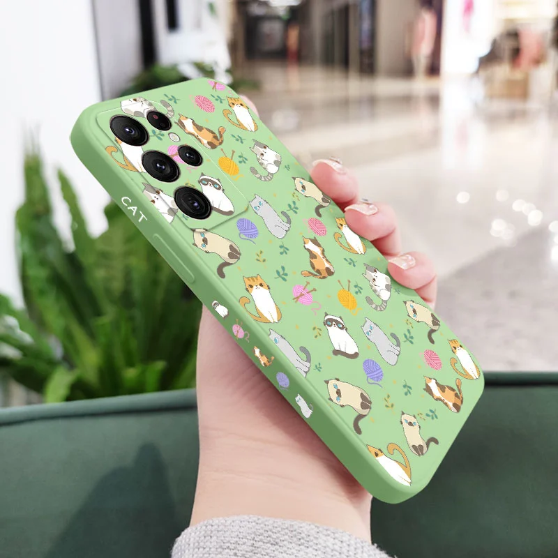 Premium Silicone Cat Design Phone Case - Sleek & Protective Cover