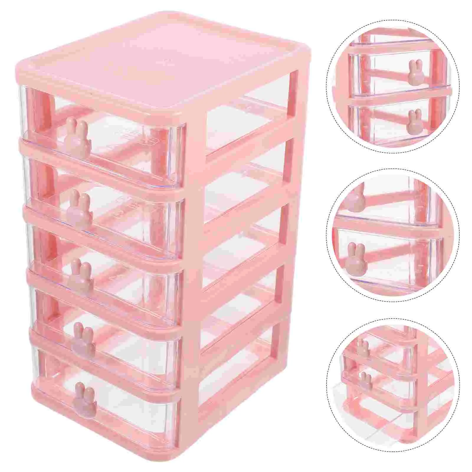 

Multi-layer Stationery Organizer Adorable Stackable Organizing Box Transparent Sundries Storage Organizer