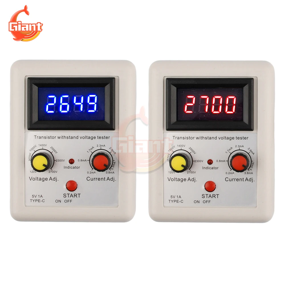 

DC120-2700V Transistor Withstand Voltage Tester MOS Triode Capacitance Meter Tester IGBT Voltage Regulator Diode Detector Tools