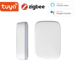 Détecteur d'ouverture/fermeture de porte intelligent Tuya ZigBee, Compatible avec Alexa Google Home SmartLife APP 