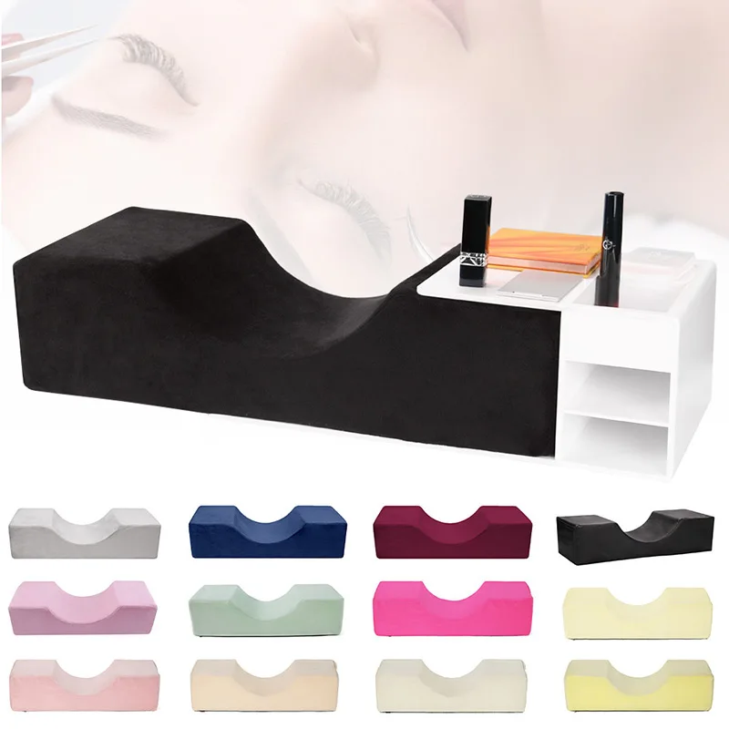 

Grafted Eyelashes U-shaped Neck Care Eyelash Pillow Embroidery Tool, Beauty Salon Dedicated Eyelash Stylist for Comfort