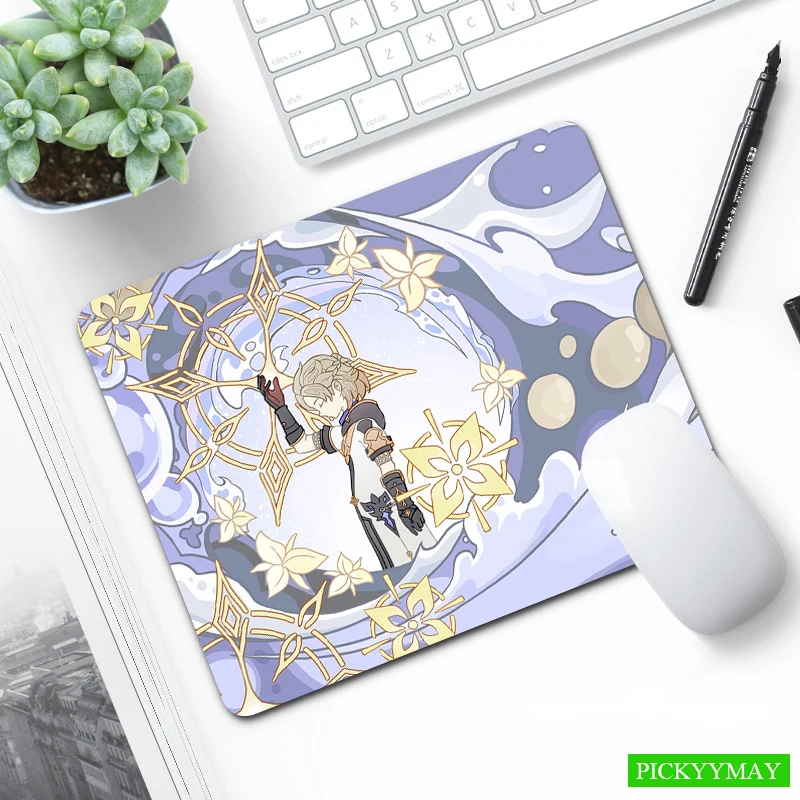 

Genshin Impact XS Mouse Pad Design Mausepad Nice Small Pc Desk Mat High Quality Little Mousepad Office Mouse Mat 20x25cm