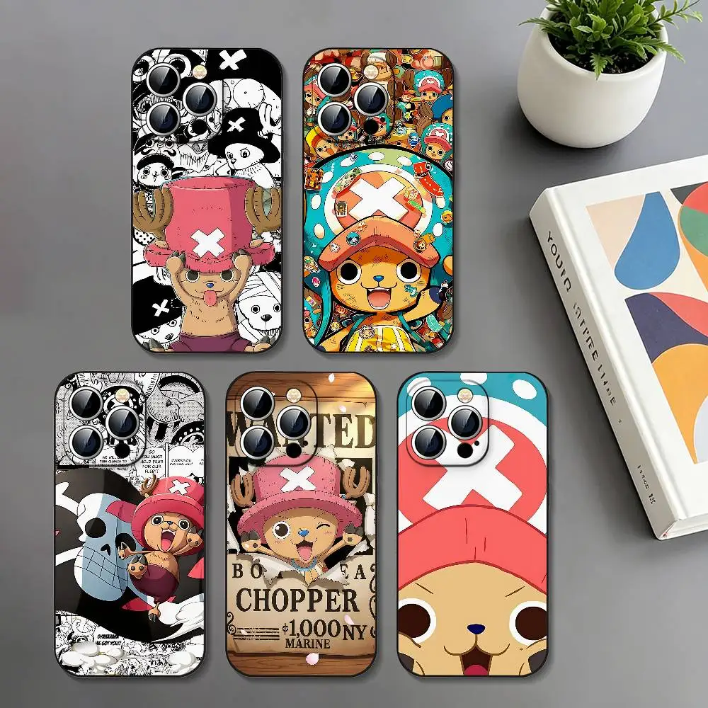 One Piece Chopper Slim Black Shockproof Phone Case