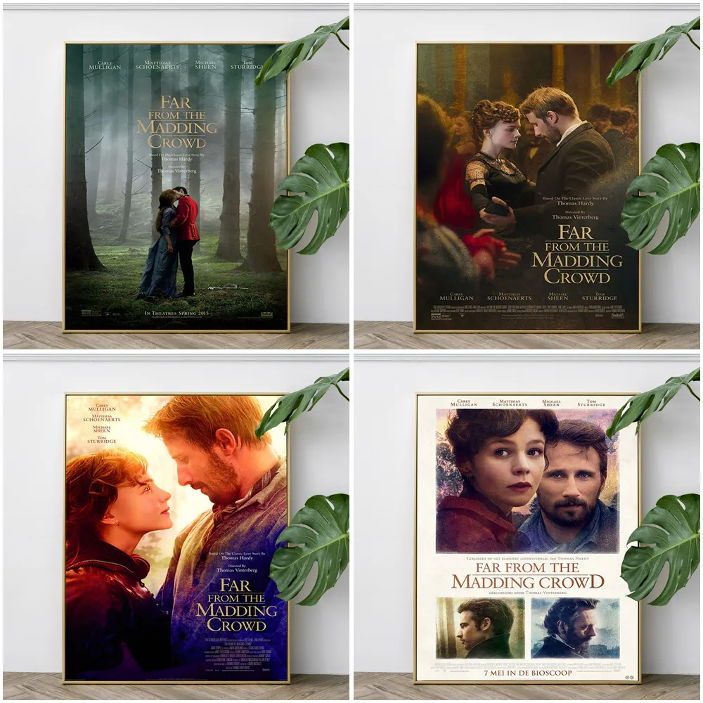 

Far From The Madding Crowd Print Art Movie Poster Romantic Drama Film Wall Picture Video Room Cinema Home Decor Canvas Painting