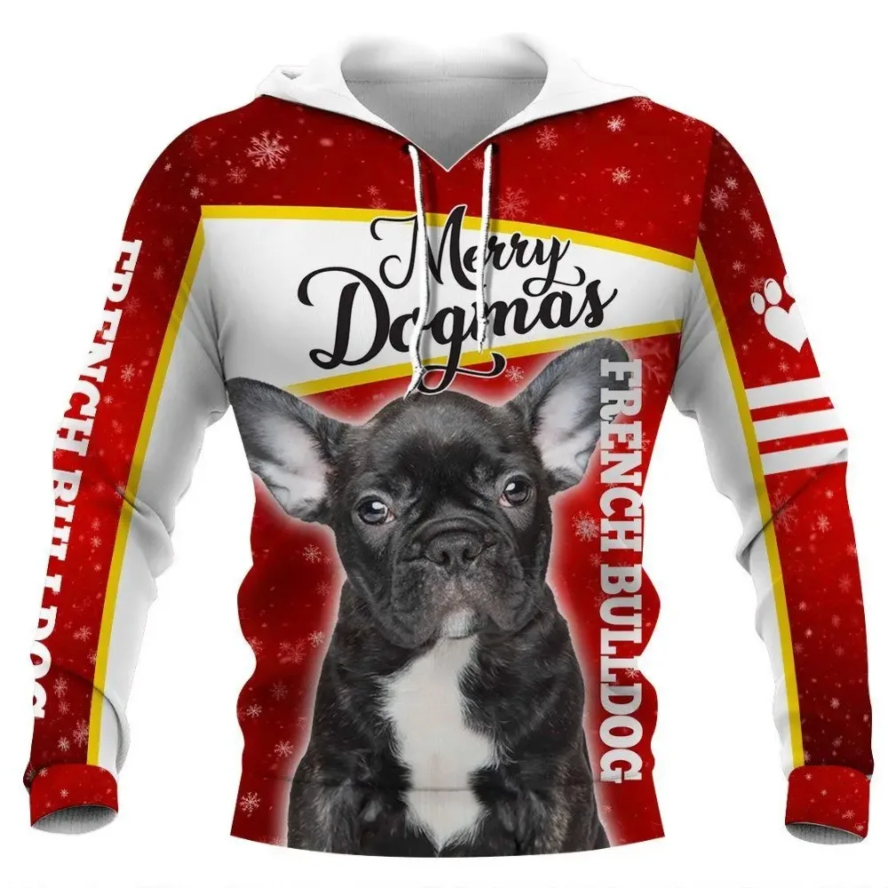 

Husky/French Bulldog/Murry Christmas Dogs Dogue De 3D Printed Christmas Hoodies Women For Men Pullovers Love Dog Gift