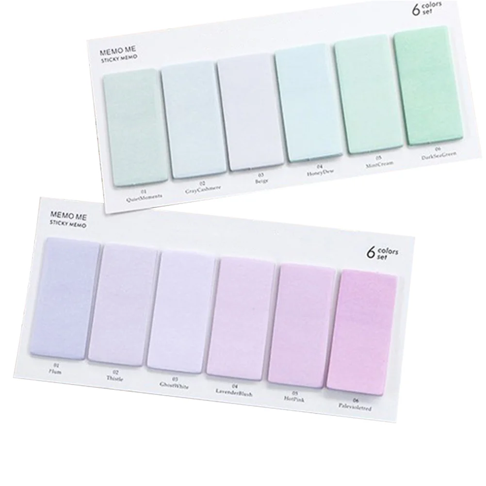 

6pcs Mini Schedule Sticker Memo Sticker Practical Convenient Sticker for Home Office School (Yellow Leaves, White Green,