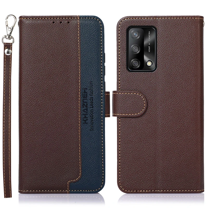  Funda para Oppo A96 5G China, funda tipo cartera de piel Oxford  con tapa trasera de TPU suave con imán para Oppo Reno 7Z (6.43 pulgadas) :  Celulares y Accesorios