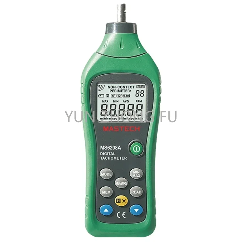 

Тахометр цифровой с ЖК-дисплеем, 50-19999 ОБ/мин