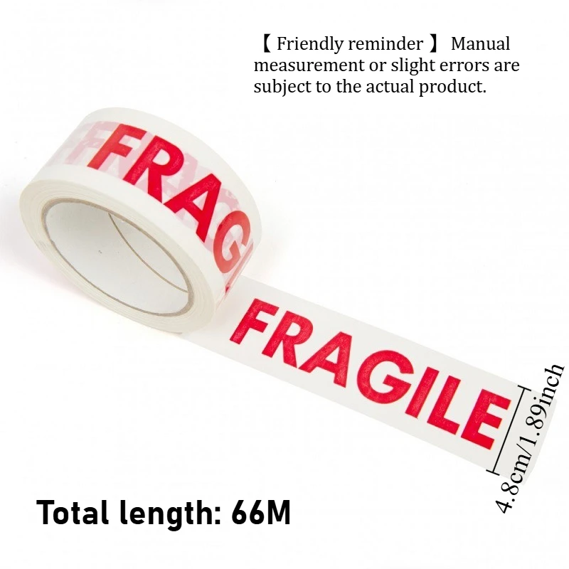 Red Safety Warning Tape for Packaging and Shipping