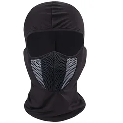 Windproof UV Protection Cotton Balaclava - Full Face & Neck Cover Mask (Black Gray)