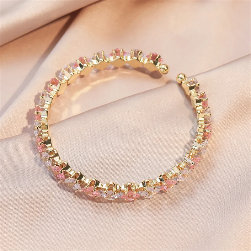 カラージルコニウムバングル ゴールド/マルチ ASTRE Swarovski Ladies Millenia Octagon Cut Bracelet 5620555