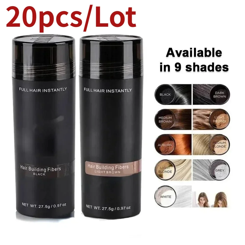 Hair Fibers Regrowth Powders Keratin Applicator Hair Building Fiber Spray Pump 9 Colors 20pc