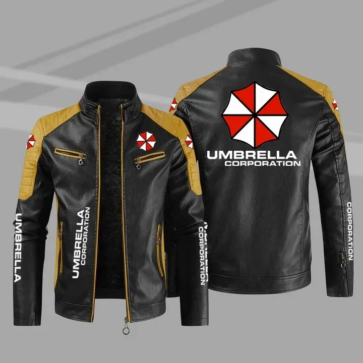 Premium Men's Moto Biker Jacket - Back View