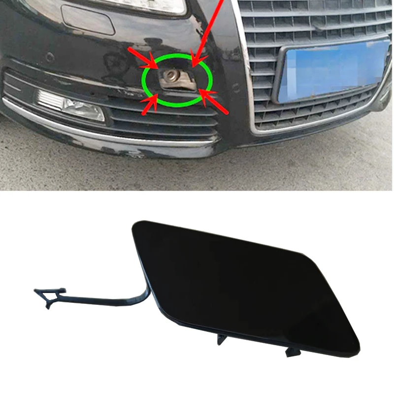 

Front Trailer Hook Cover Front Bumper Trim Cover for Audi C6 A6L 05-18