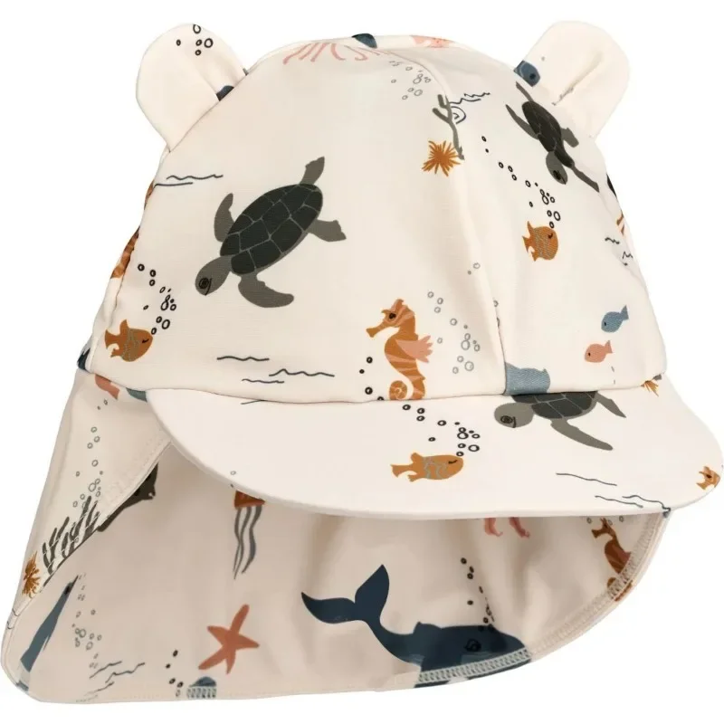 Baby Swimwear Boy Beach Shorts Boys Swimwears Ocean Long Sleeved Swimsuit Star Kids Vacation Sunscreen Swimsuits Sun Hat