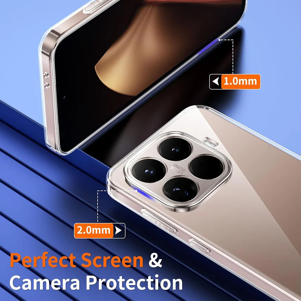 Ultra Thin Transparent Soft Silicone Shockproof TPU Phone Case