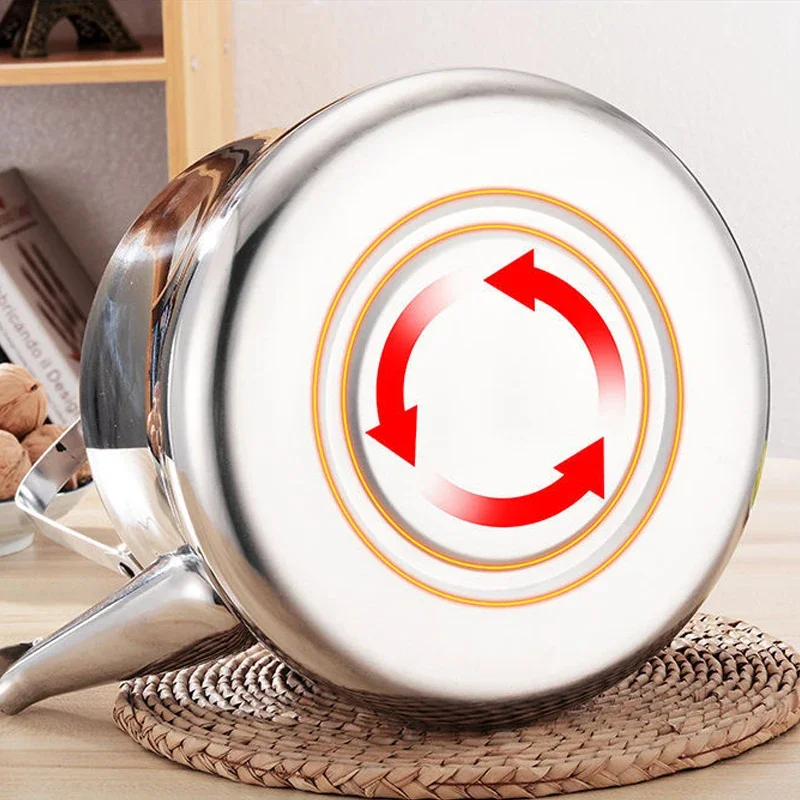 Tea Kettle 2/1.5/1L Stainless Steel Kettle Water Boiling Household Large Capacity Boil Water Kettle Teakettle Thickened Gas Stove Induction