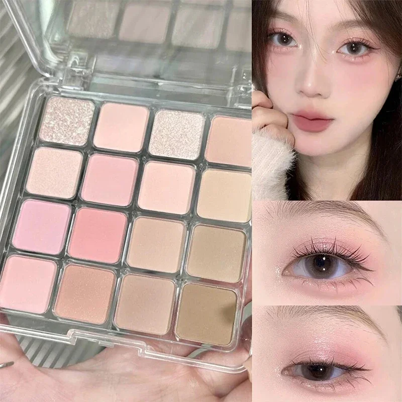 Eye Shadow Palette Matte Pearlescent Sequins Blush Highlighter Korean Cosmetics For Women
