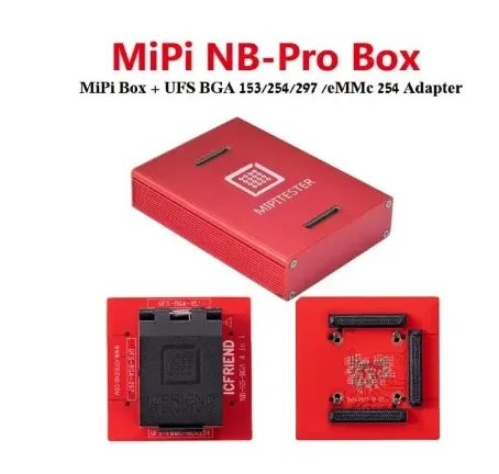 CFRIEND MIPITESTER MiPi NB Pro Box with UFS 153 UFS 297 254 eMMC 254 Socket