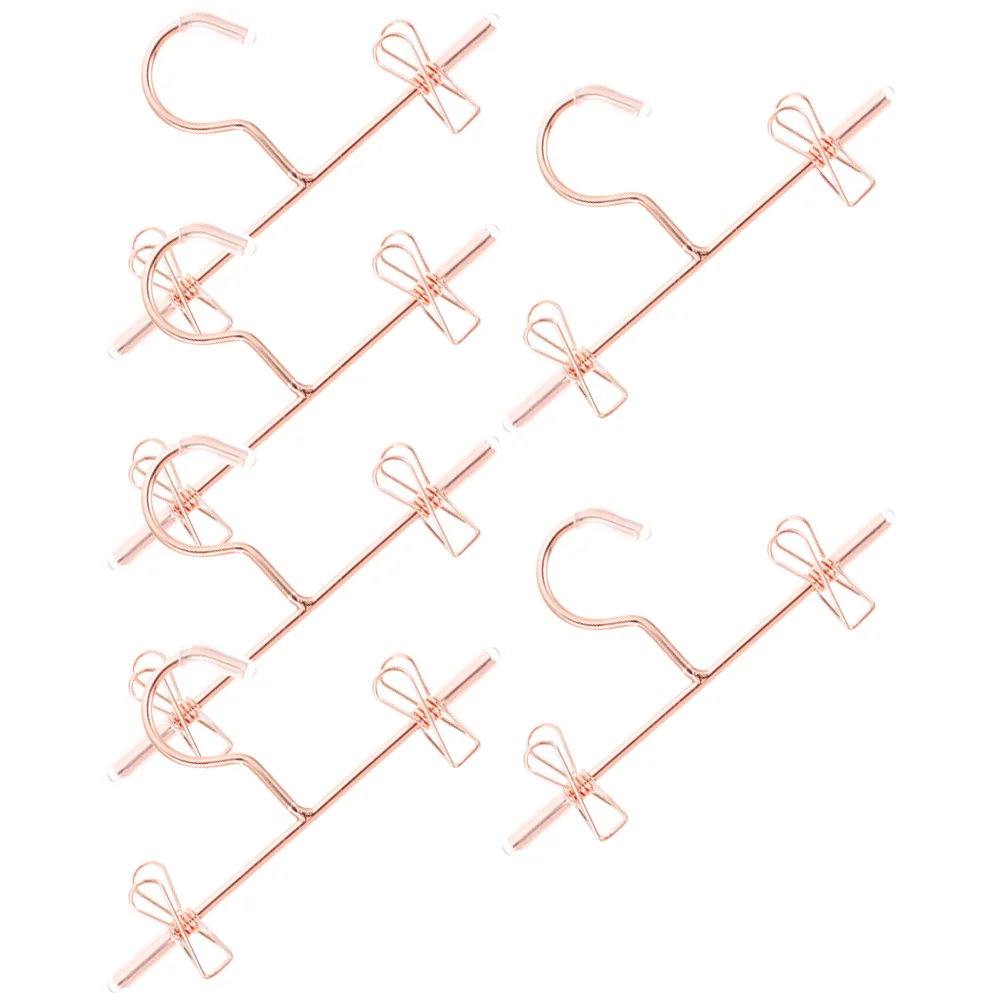 6 Pcs Mini Hanger Clothes Hangers House Supplies Coat Miniature Rack Ornaments Wardrobe for clothes hanger