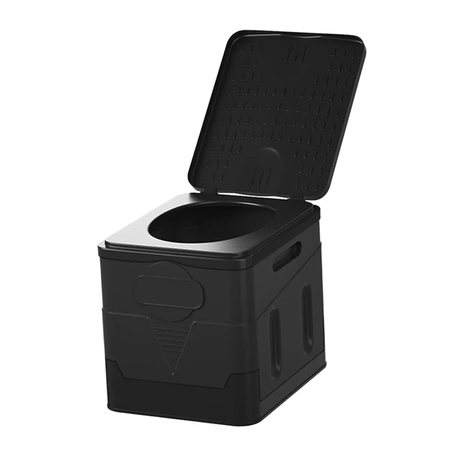 Camping Toilet with Lid Cover Folding Toilet for Beach Long Trips Camping