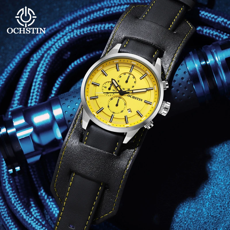OCHSTIN Craftsmanship Series Waterproof Business Light Luxury Personalized Multifunctional Quartz Movement Men's Quartz Watch