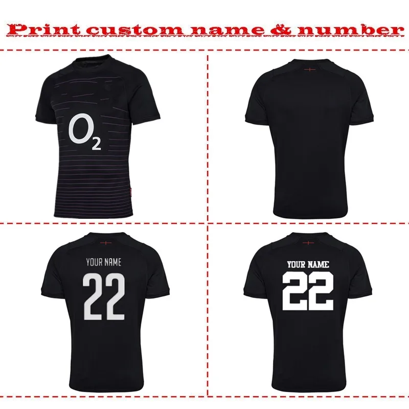 England 22/23  Away Shirt Mens Rugby Jersey Size: S-5XL （Print Custom Name Number）Top Quality Free Delivery