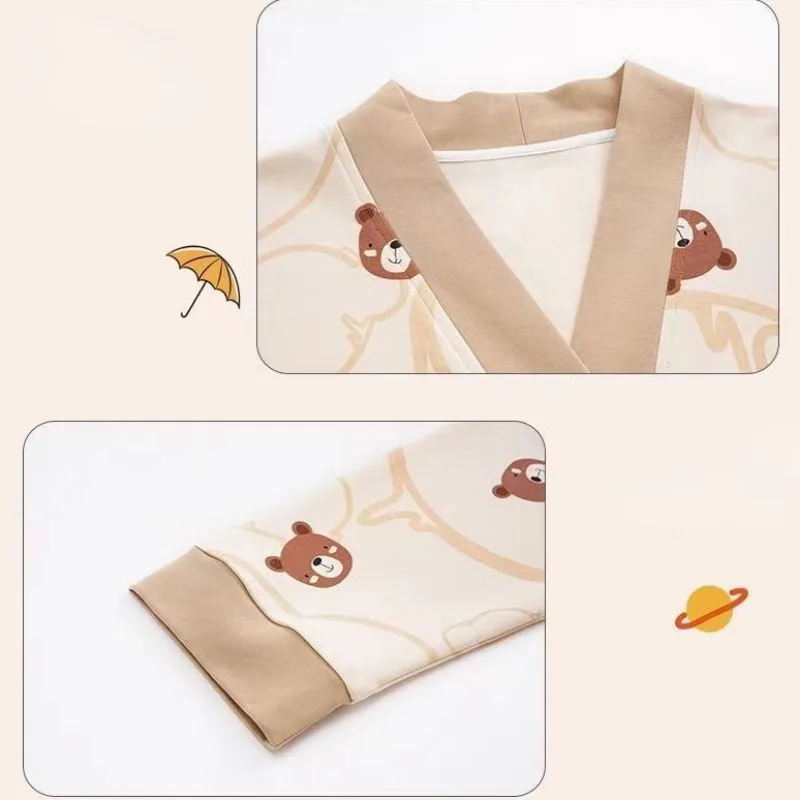 High End Pajamas Women Spring Autumn Pure Cotton Long Sleeved Nigty Middle Age Mother Oversize Loose Loungewear Home Clothes Set