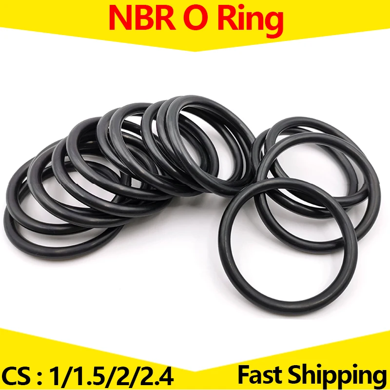 Rubber O Rings 100pcs High Oil Resistance Nitrile NBR