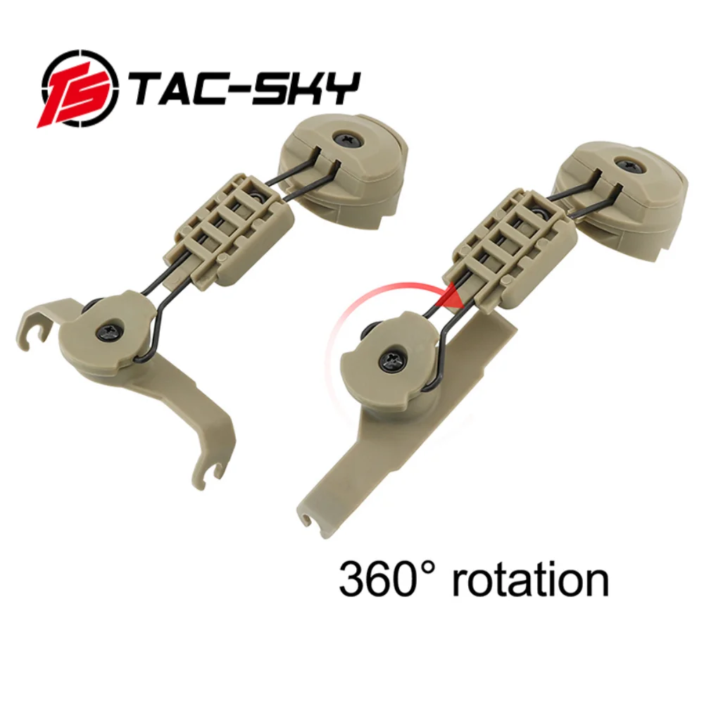 TS TAC-SKY Tactical Helmet ARC Track Adapter Headset Accessory Helmet Mount Sordin Brackets for MSA SORDIN Tactical Headset