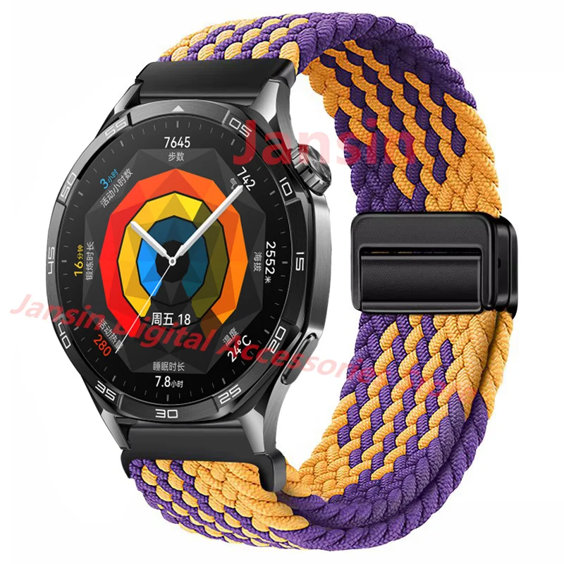 Nylon Weaves Magnetic Bracelet Wristband - 22mm Strap