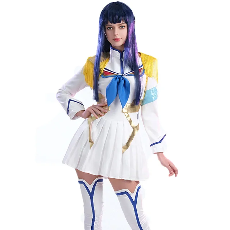 

Anime KILL la KILL Satsuki Kiryuin Cosplay Wig Costume Lovely Uniform Dress Girl Sailor suit Halloween Carnival Party Clothing