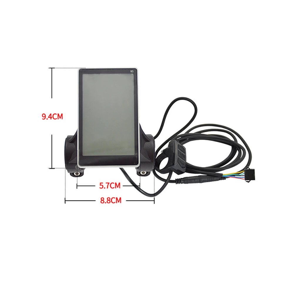 

5pin E-Bike M5 LCD Display Screen Electric Scooter Speedmeter With Control Vertical Screen Speed Controller E-Bicycle Accessory