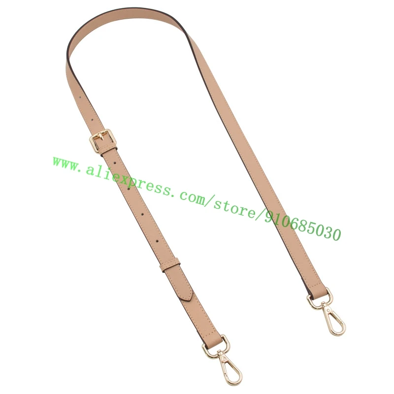 Saffiiano Calf Leather Shoulder Strap For Designer Women Handbag Tote Bag Purse Adjustable Carry Belt 1.8cm 1.2cm 20 Colors