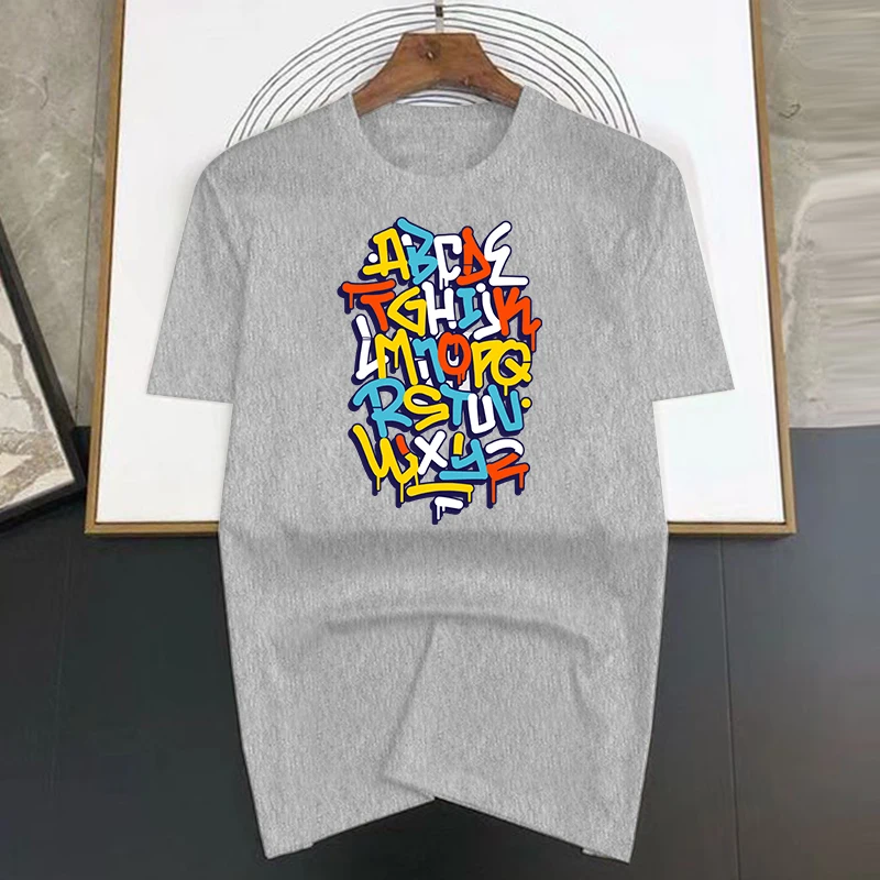 Men's Y2K Graphic Collared Zip-Up T-Shirt - Letter Print Short Sleeve Top, Casual Streetwear - View #9