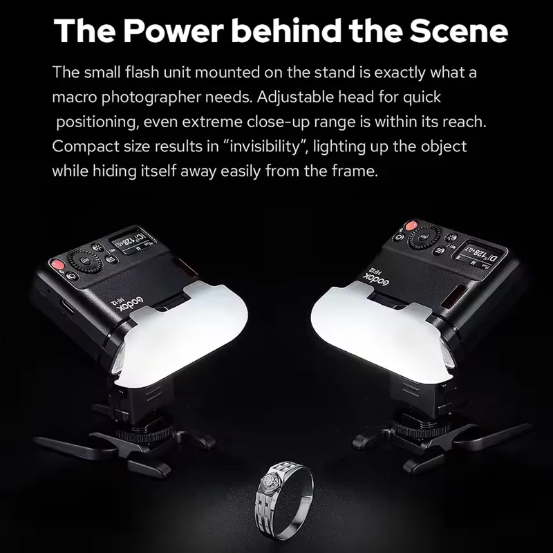 Godox MF12 MF12-K2 Flash TTL Macro Speedlite Flash 2.4 GHz Wireless Control Speedlight for Sony Canon Nikon Fuji Olympus Pentax 4