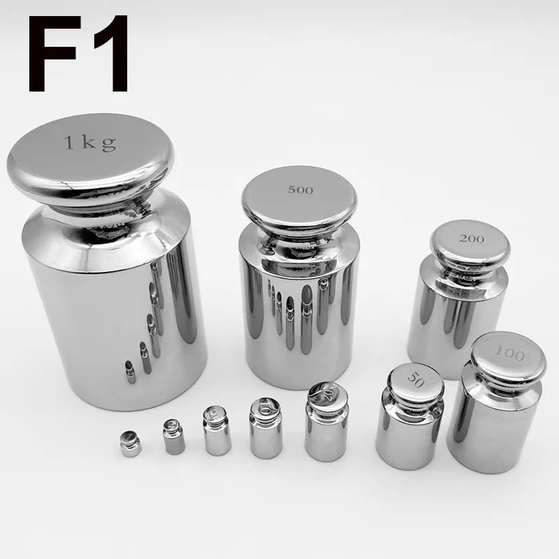 F1 grade 304 stainless steel standard weight, high-precision balance, weighing 1g-5kg