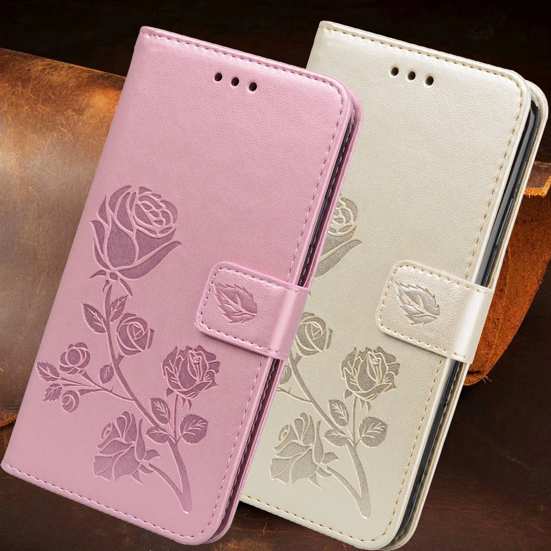 Rose Flower Leather Flip Cover For Xiaomi Redmi Note 9S 10S 11S 9 10 11 Pro 9AT 9C NFC 10A 10C Mi 11i Lite 11T 5G NE Wallet Case cute iphone 11 Pro Max cases