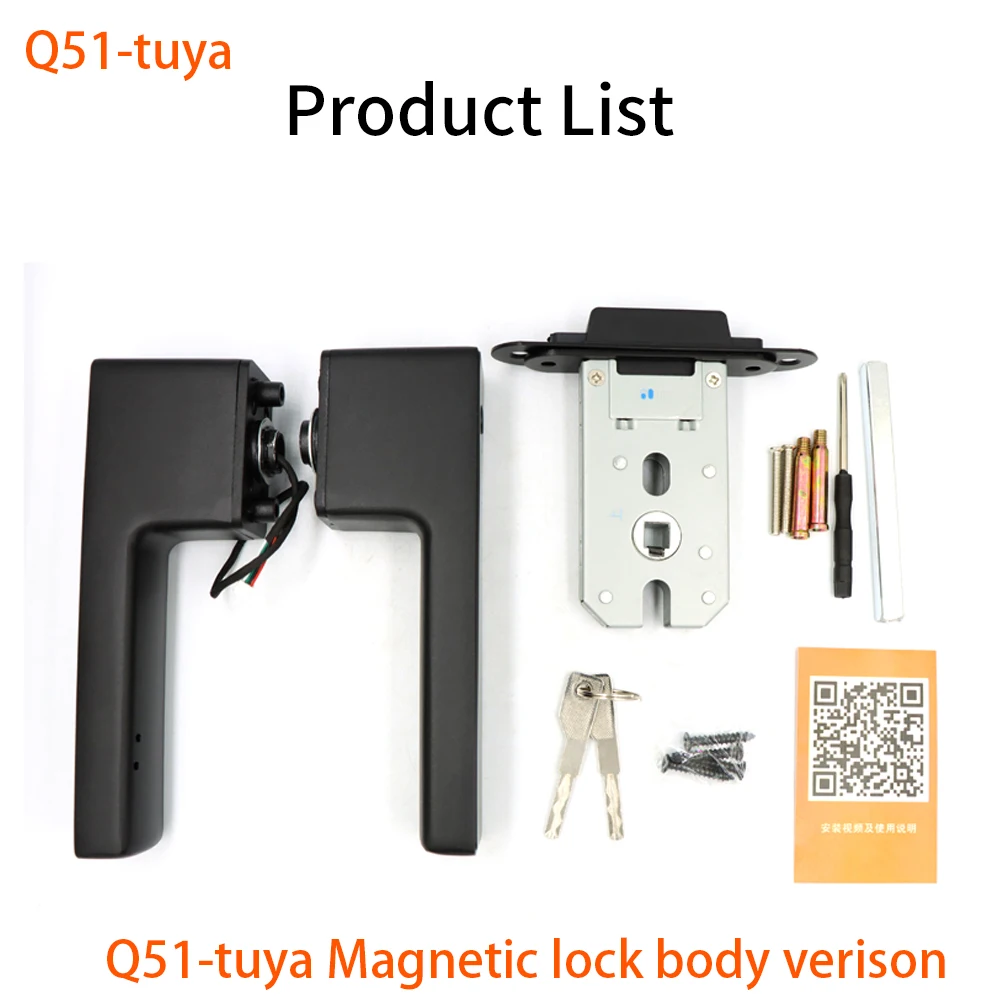 M5 Tuya BLE Fingerprint Door Lock Smart Digital Electronic Lock with Password/Ke