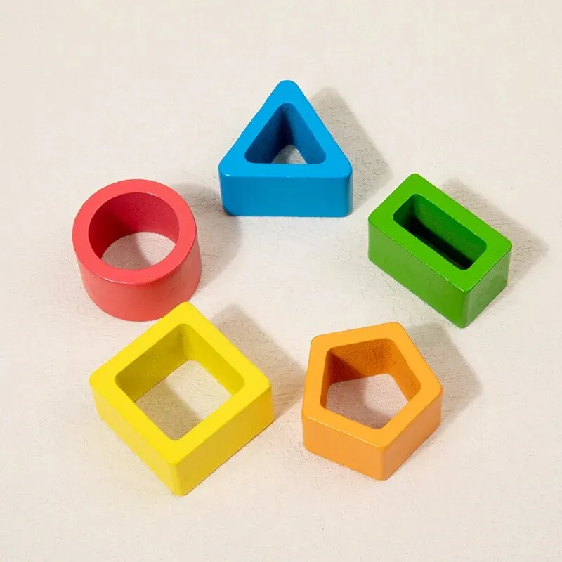 Montessori Wooden Sorting Stacking Toy 4