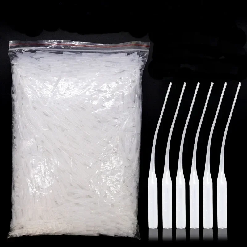 100pcs Plastic Glue Micro-Tips Extender Precision CA Applicator for Arts Crafts Hobby Projects Guitar